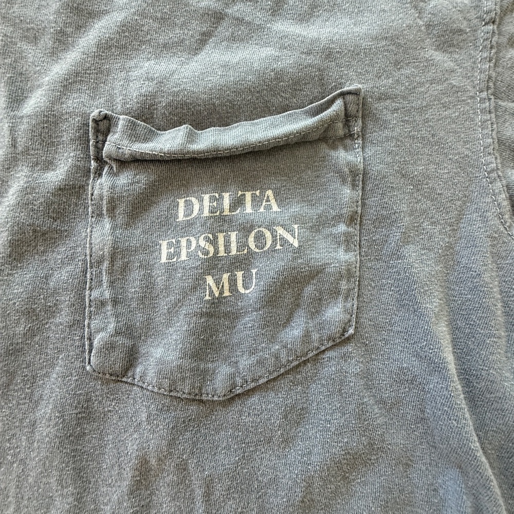 Blue Delta Epsilon Mu Fall 2020 T-Shirt medium